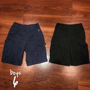 PAIR OF TWO 6 BOYS CARGO SHORTS